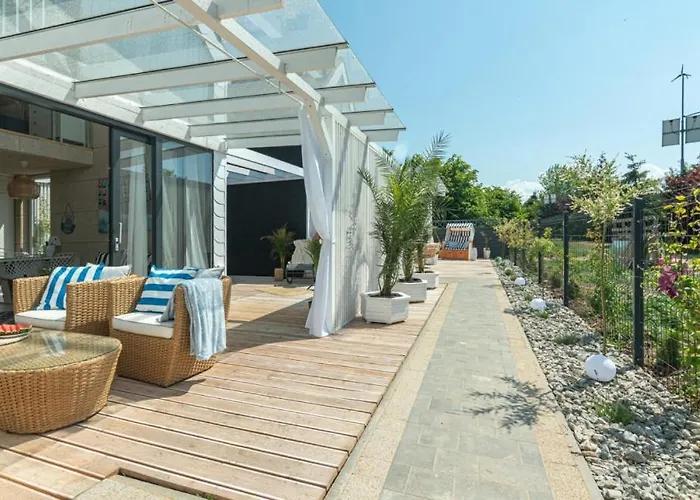 Summer House-nowoczesne Z Jacuzzi I Ladowarka Do Samochodu Wrzosowo (Kamien)